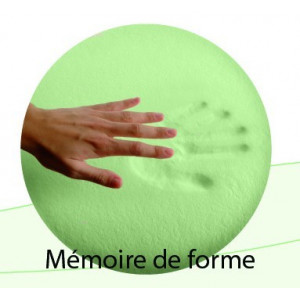 Oreiller MOSHY en mousse viscoélastique, coussin format rectangulaire