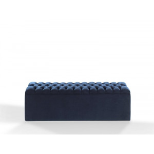 Banc de lit coffre Stearns & Foster dark blue