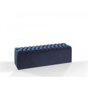 Banc de lit coffre Stearns & Foster dark blue