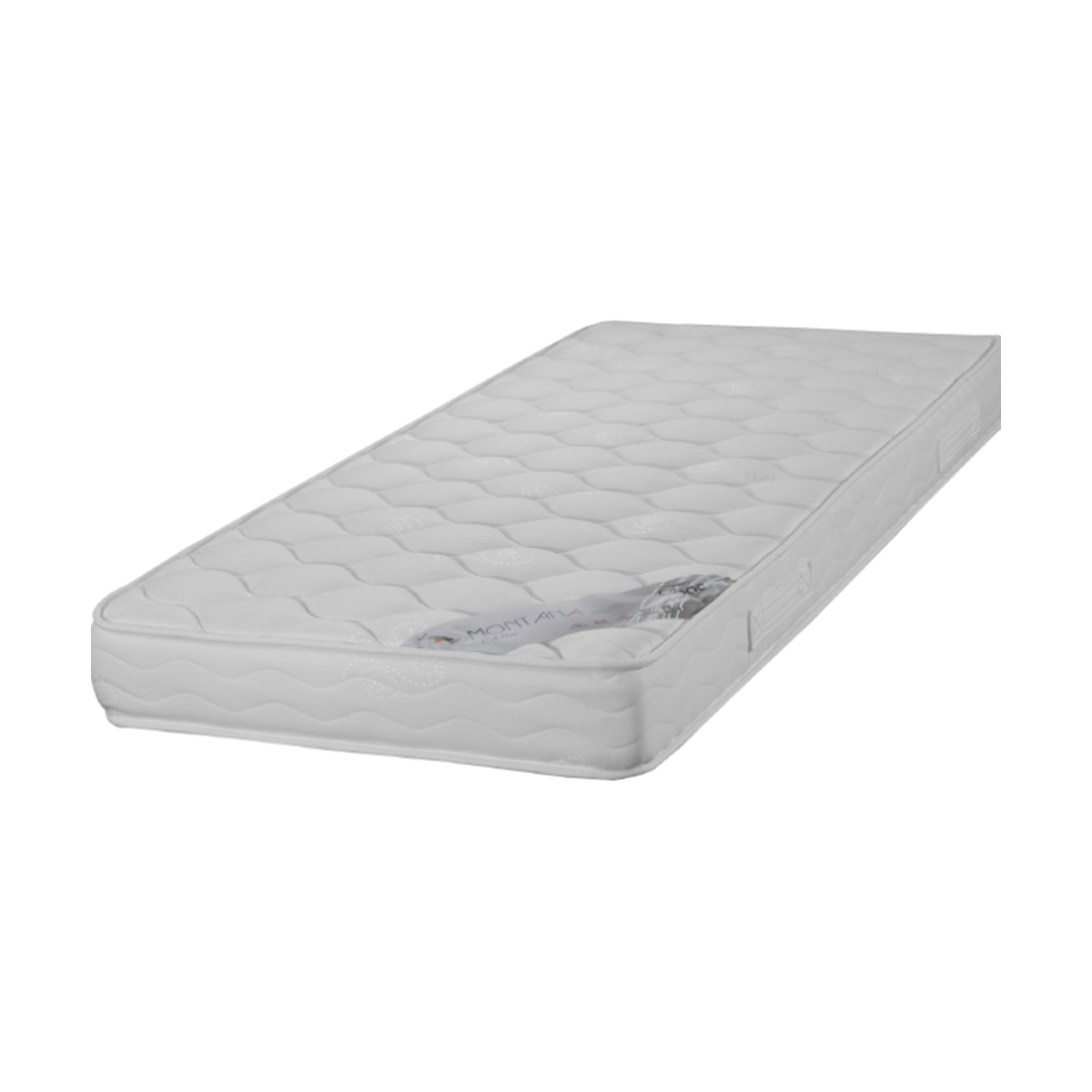 Matelas Ebac Modèle Montana 140x190 Cm - Blanc, 100% Polyester