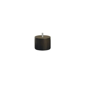 Pied Stearns & Foster cylindrique coloris wengé H 6 cm