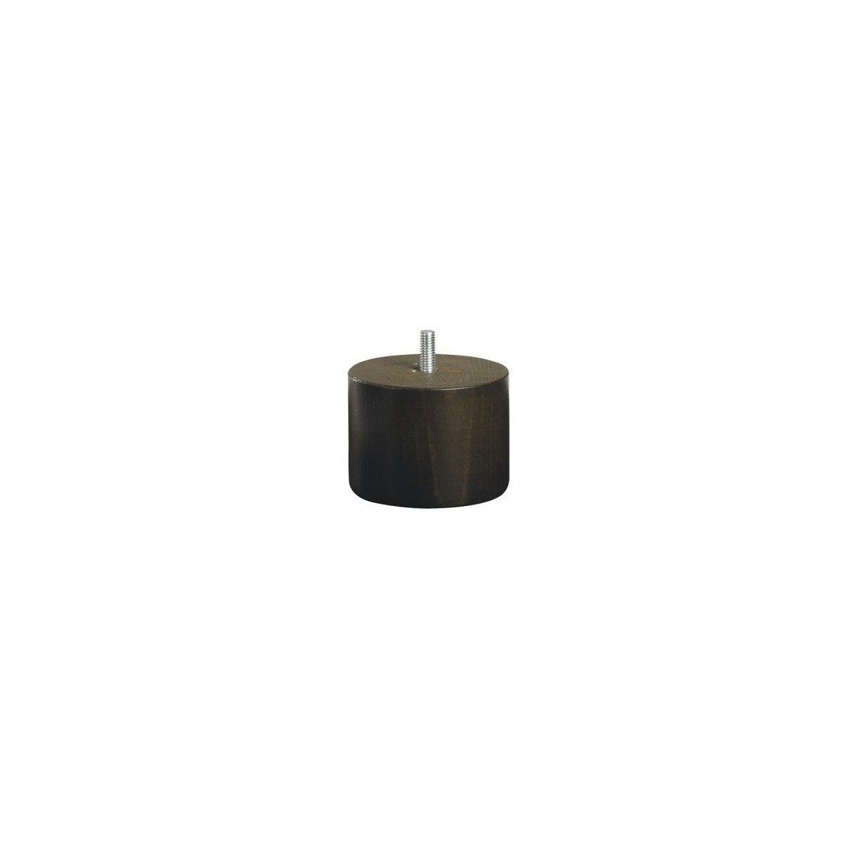 Pied Stearns & Foster cylindrique coloris wengé H 6 cm