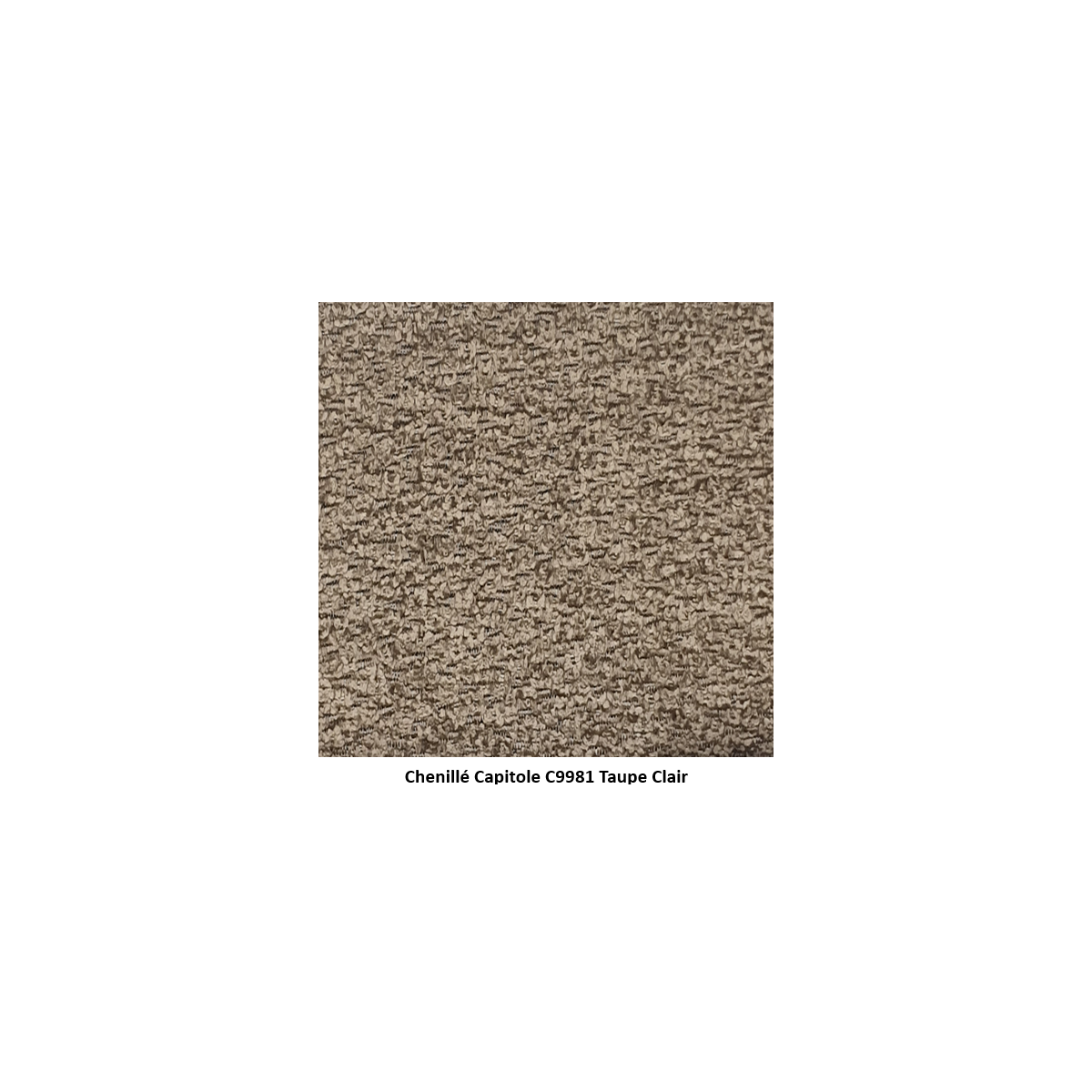 coloris chenillé capitole C9981 taupe clair