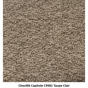 coloris chenillé capitoleC9981 taupe clair