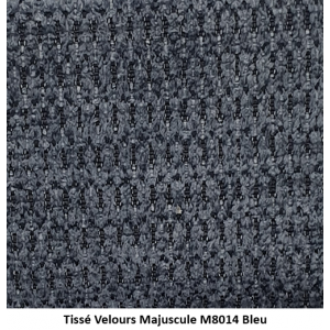 coloris tissé velours majuscule M8014 bleu