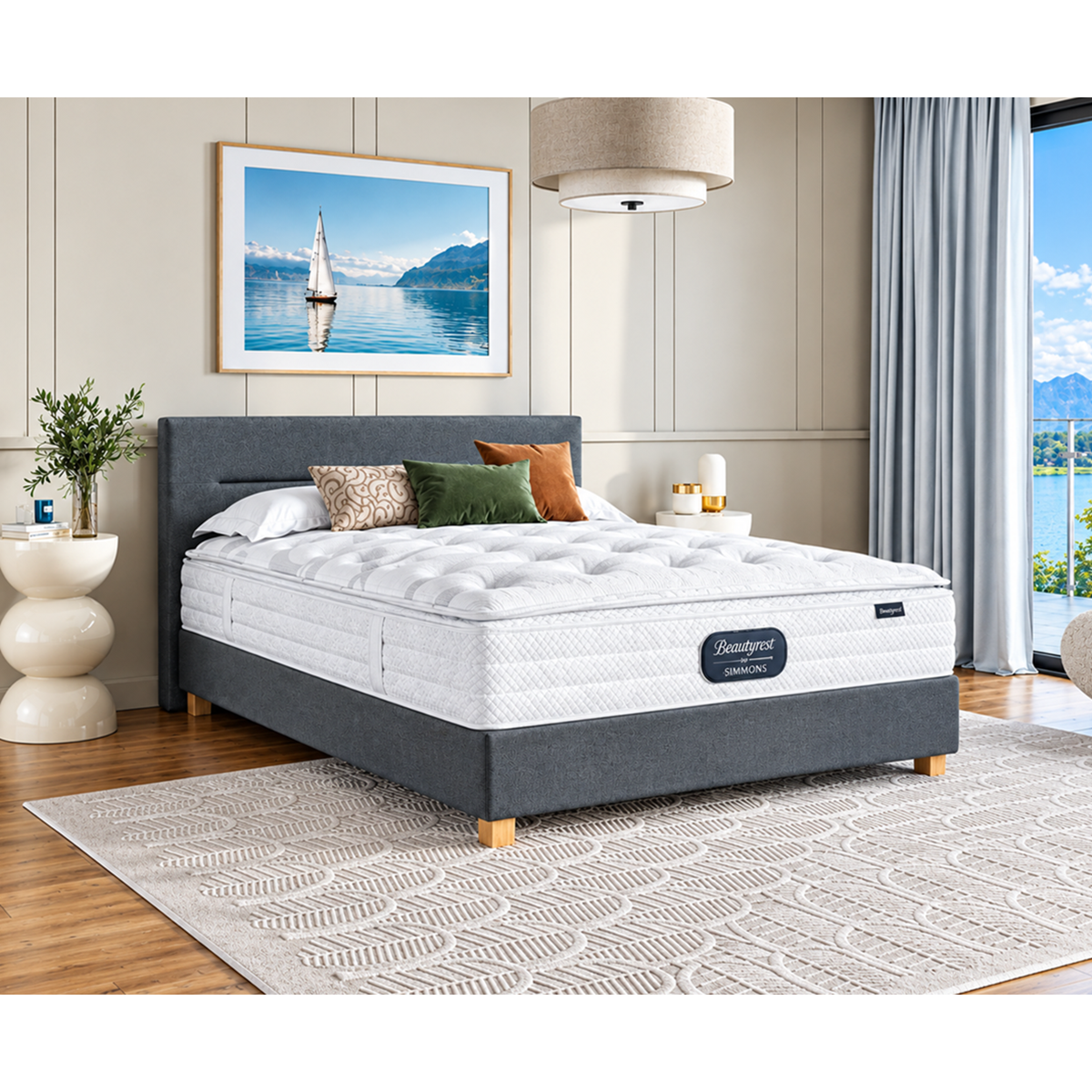 matelas simmons beautyrest  resort lake