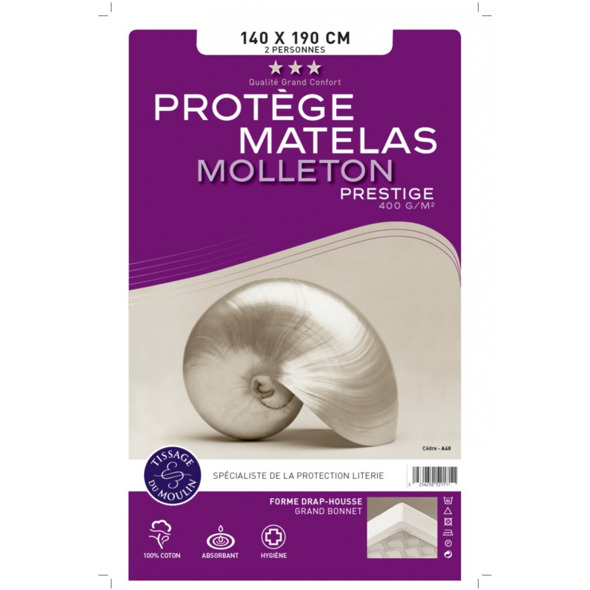 protège matelas molleton coton bonnet grand